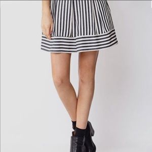 F21 life in progress Seaside striped a-line skirt Sz Large